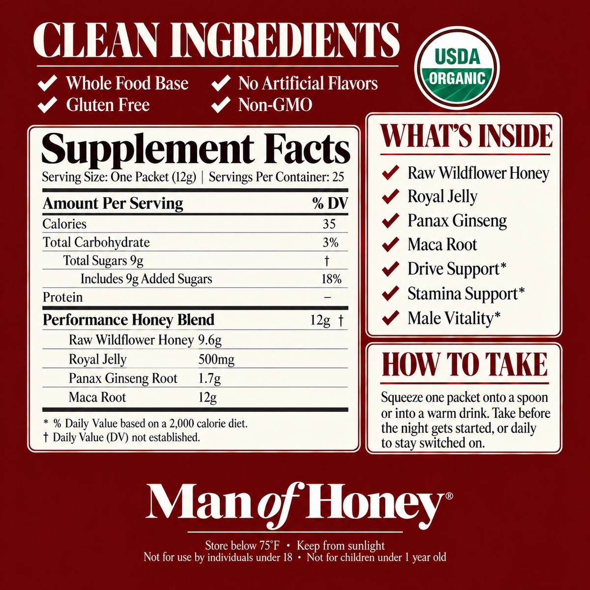 Man of Honey® Hard Launch Sachets